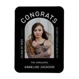 Klasse van jaarminimalistische congraten afstudere magneet