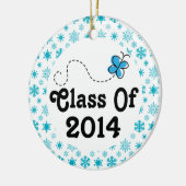 Klasse van kerstversiering voor Afstuderen 2014 Keramisch Ornament (Links)