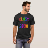 Klasse van Kinder bricks Speelgoed vijfde klas sch T-shirt (Voorkant volledig)