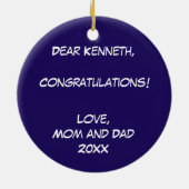 Klasse van lacrosse 2013 keramisch ornament (Achterkant)