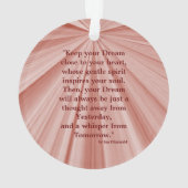 Klasse van maroon Round Ornament 2015 (achterkant)