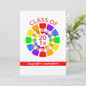 Klasse van ... Regenboogventiel Kaart (Staand voorkant)