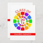 Klasse van ... Regenboogventiel Kaart (Voorkant / Achterkant)