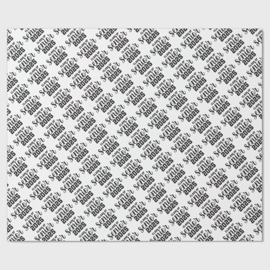 Klasse van Senior 2025 Cadeaupapier (Vlak)