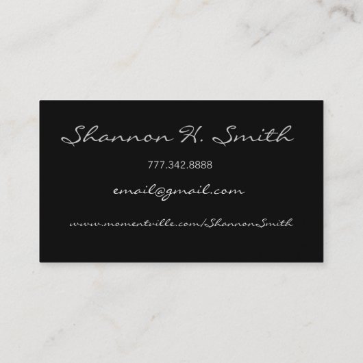 Klasse van Senior Afstuderen CV Contactkaartje (Achterkant)