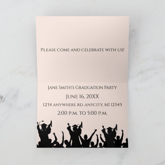 Klasse van Senior Afstuderen Invitation Change Yea Bedankkaart (Binnen)