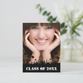 Klasse van Senior Afstuderen Open House Invitation Uitnodiging Briefkaart (Staand voorkant)