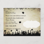 Klasse van Senior Afstuderen Open House Invitation Uitnodiging Briefkaart (Achterkant)