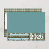 Klasse van Senior Photo Steam Punk Afstuderen Uitnodiging Briefkaart (Voorkant / Achterkant)