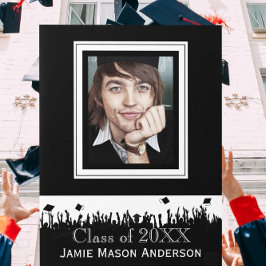 Klasse van Silhouette Senior Afstuderen Invite Uitnodiging Briefkaart