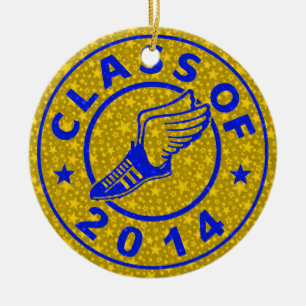 Klasse van spoor en veld 2014 keramisch ornament