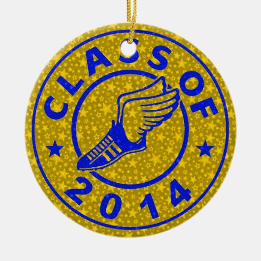 Klasse van spoor en veld 2014 keramisch ornament (Voorkant)