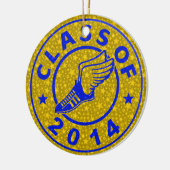 Klasse van spoor en veld 2014 keramisch ornament (Links)