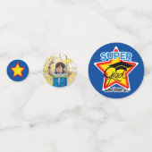 Klasse van super-Afstudeerder-bewerkbare foto, kle Confetti (Voorkanten)