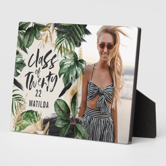 Klasse van tropisch afstuderen van modern botanisc fotoplaat (Zijkant)