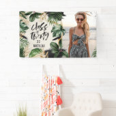 Klasse van tropisch afstuderen van moderne botanis spandoek (Insitu)