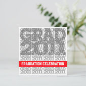 Klasse van uitnodiging 03A van de Graduation Party (Staand voorkant)