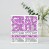 Klasse van uitnodiging 03B van de Graduation Party (Staand voorkant)