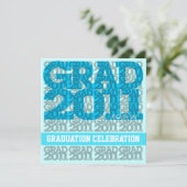 Klasse van uitnodiging 03C van de Graduation Party (Staand voorkant)