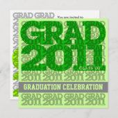 Klasse van uitnodiging 03D van de Graduation Party (Voorkant / Achterkant)