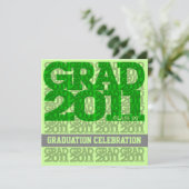 Klasse van uitnodiging 03D van de Graduation Party (Staand voorkant)