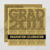 Klasse van uitnodiging 03E van de Graduation Party (Voorkant / Achterkant)