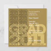 Klasse van uitnodiging 03E van de Graduation Party (Achterkant)