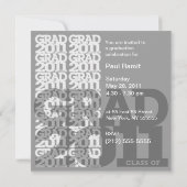 Klasse van uitnodiging 03FF van de graduatiepartij (Achterkant)