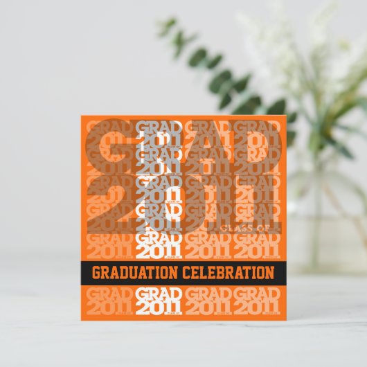 Klasse van uitnodiging 03JJ van de Graduation Part (Staand voorkant)