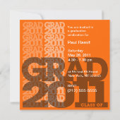 Klasse van uitnodiging 03JJ van de Graduation Part (Achterkant)