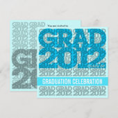 Klasse van uitnodiging 12BG van de Graduation Part (Voorkant / Achterkant)