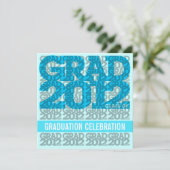 Klasse van uitnodiging 12BG van de Graduation Part (Staand voorkant)