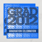 Klasse van uitnodiging 12BS van de Graduation Part (Voorkant / Achterkant)