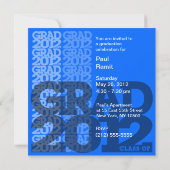 Klasse van uitnodiging 12BS van de Graduation Part (Achterkant)