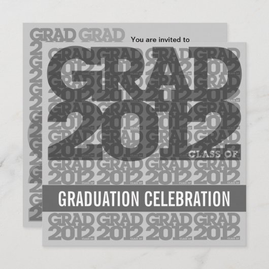 Klasse van uitnodiging 12SS van de Graduation Part (Voorkant / Achterkant)