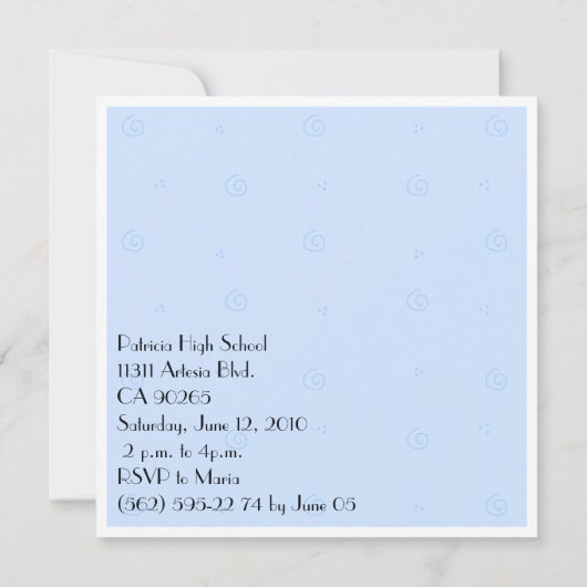 Klasse van uitnodiging 2010 (Achterkant)