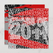 Klasse van uitnodiging van Afstuderen 2011 TXD296 (Voorkant / Achterkant)