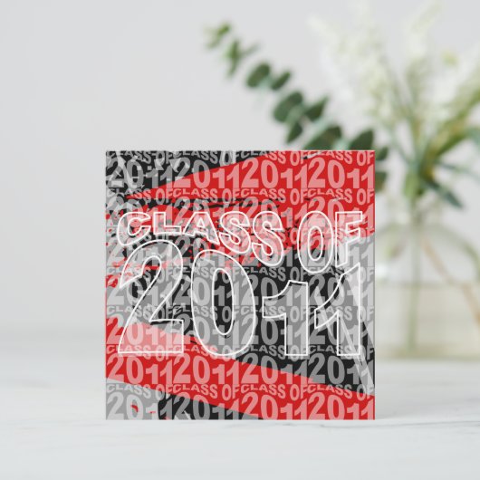 Klasse van uitnodiging van Afstuderen 2011 TXD296 (Staand voorkant)