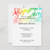 Klasse van uitnodiging van Afstuderen GM110 van 20 (Achterkant)