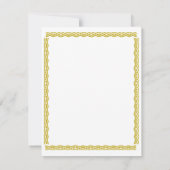 Klasse van uitnodiging van het Afstuderen van 2011 (Achterkant)