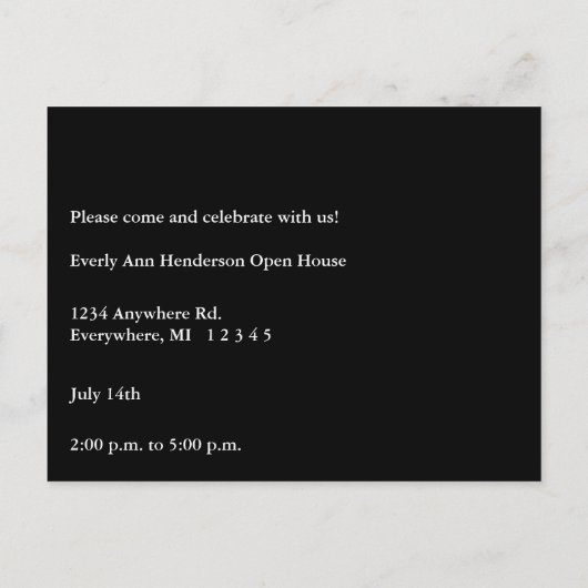 Klasse van verandering jaar Foto Afstuderen Uitnodiging Briefkaart (Achterkant)