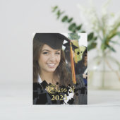 Klasse van verandering jaar Foto Afstuderen Uitnodiging Briefkaart (Staand voorkant)