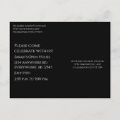 Klasse van verandering naar het Afstuderen van het Uitnodiging Briefkaart (Achterkant)