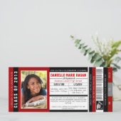 Klasse van VIP-toegangsbewijs van Afstuderen 2013 Kaart (Staand voorkant)