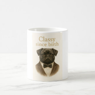 Klasse vanaf Geboorte – Zwarte Pug Koffiemok