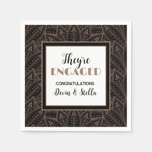 Klasse! Verlovingsfeest servetten (Voorkant)