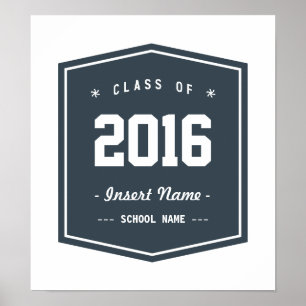 Klasse - Vintage voor houtskool Poster