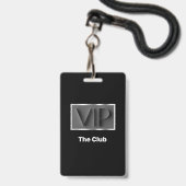 Klasse VIP Club Ingangsbadges Badge (Voorzijde met lanyard)