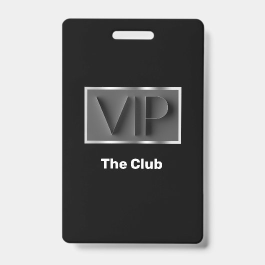 Klasse VIP Club Ingangsbadges Badge (Voorzijde)