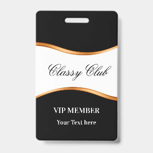 Klasse VIP-lidmaatschapsclub gast badges